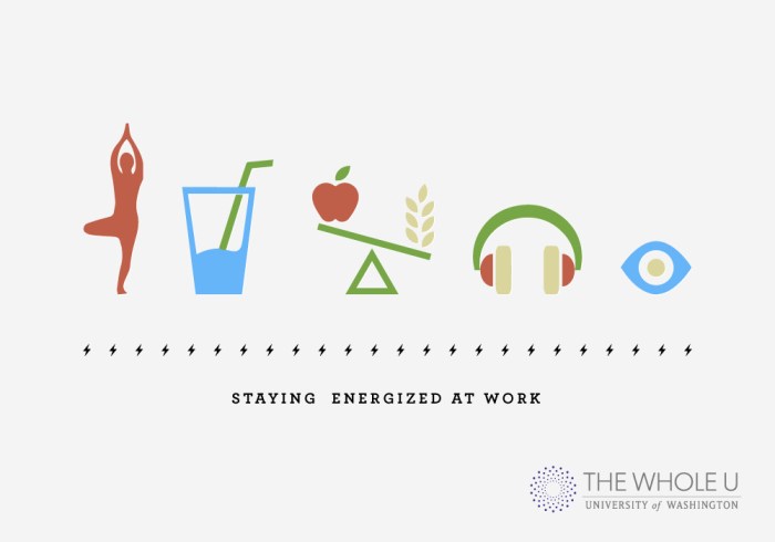 Tips healthy work staying health infographics